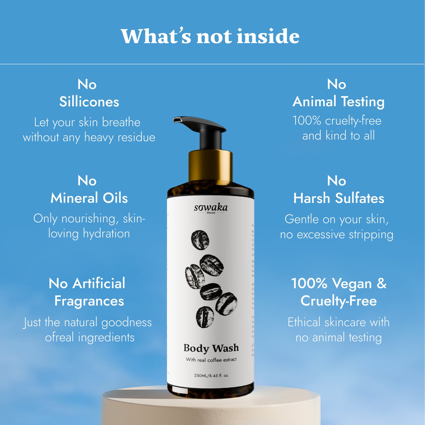 SOWAKA COFFEE BODY WASH - 250ml