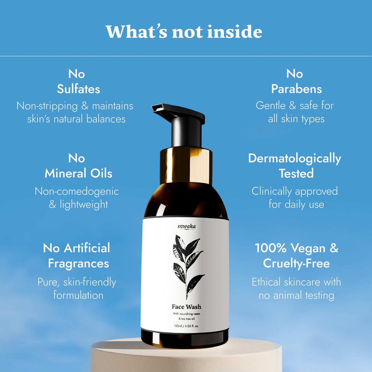 SOWAKA TEA TREE FACEWASH - 120ml