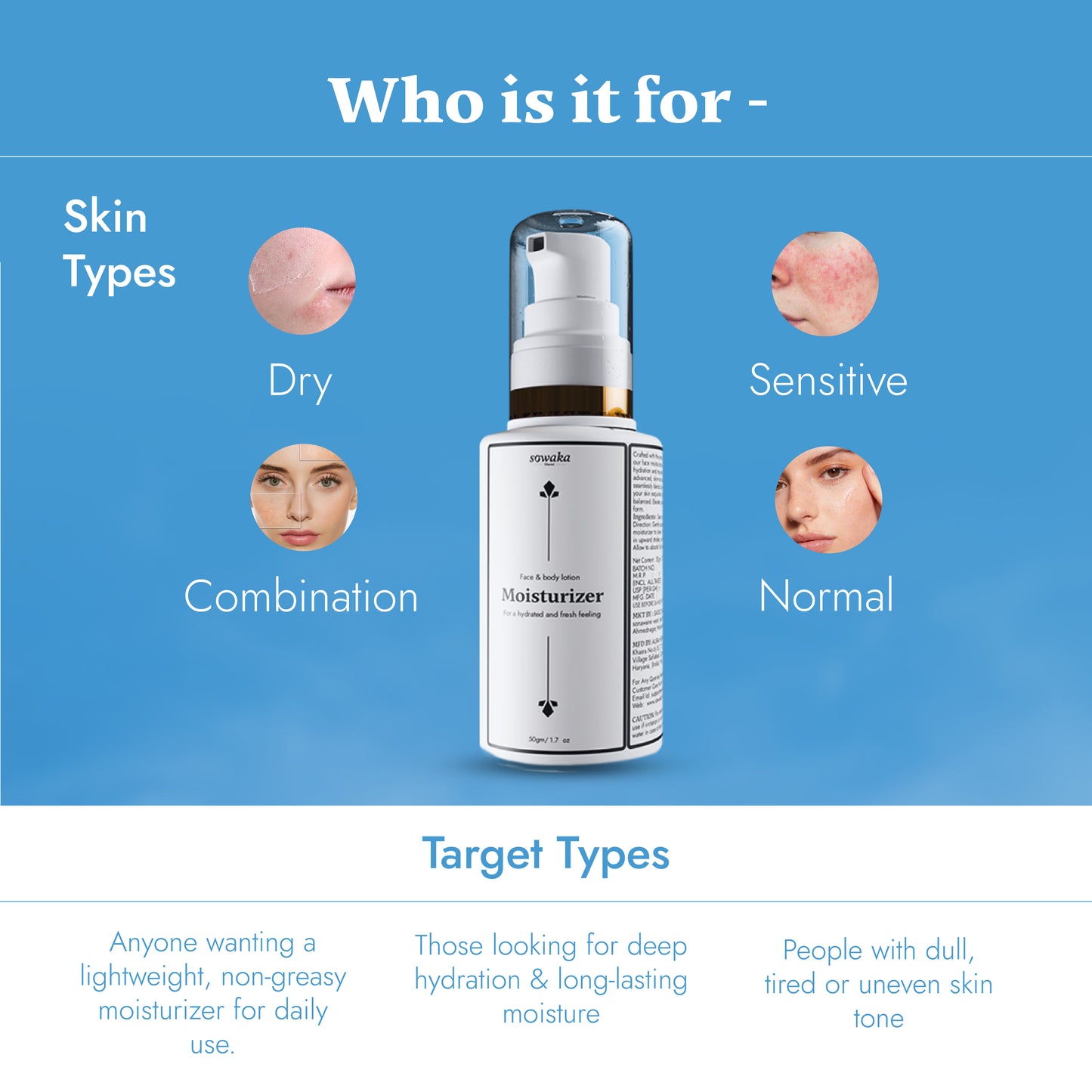 SOWAKA FACE MOISTURIZER - 50g