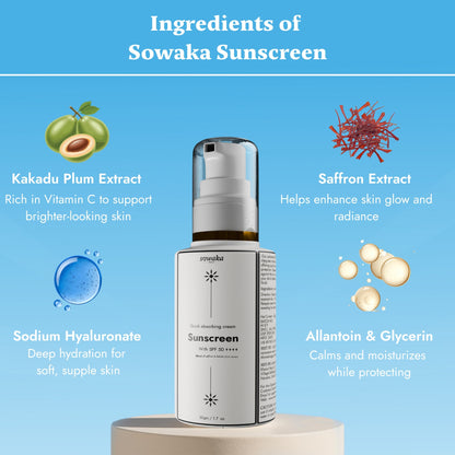 SOWAKA SPF 50++++ SUNSCREEN - 50G