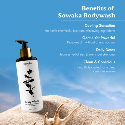 SOWAKA COOL MINT BODY WASH - 250ml