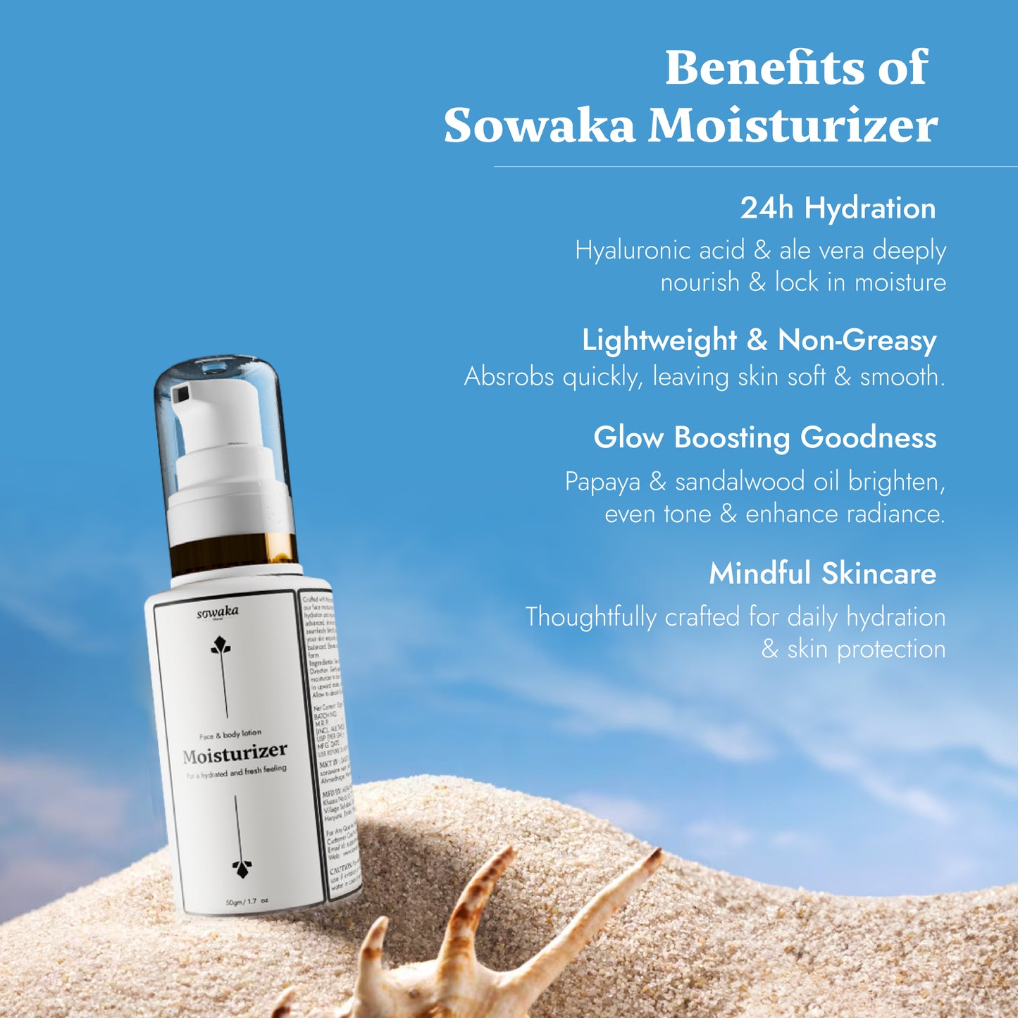SOWAKA FACE MOISTURIZER - 50g