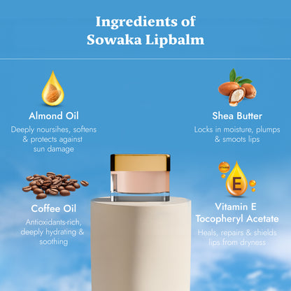SOWAKA COFFEE LIP BALM - 12g