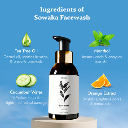 SOWAKA TEA TREE FACEWASH - 120ml