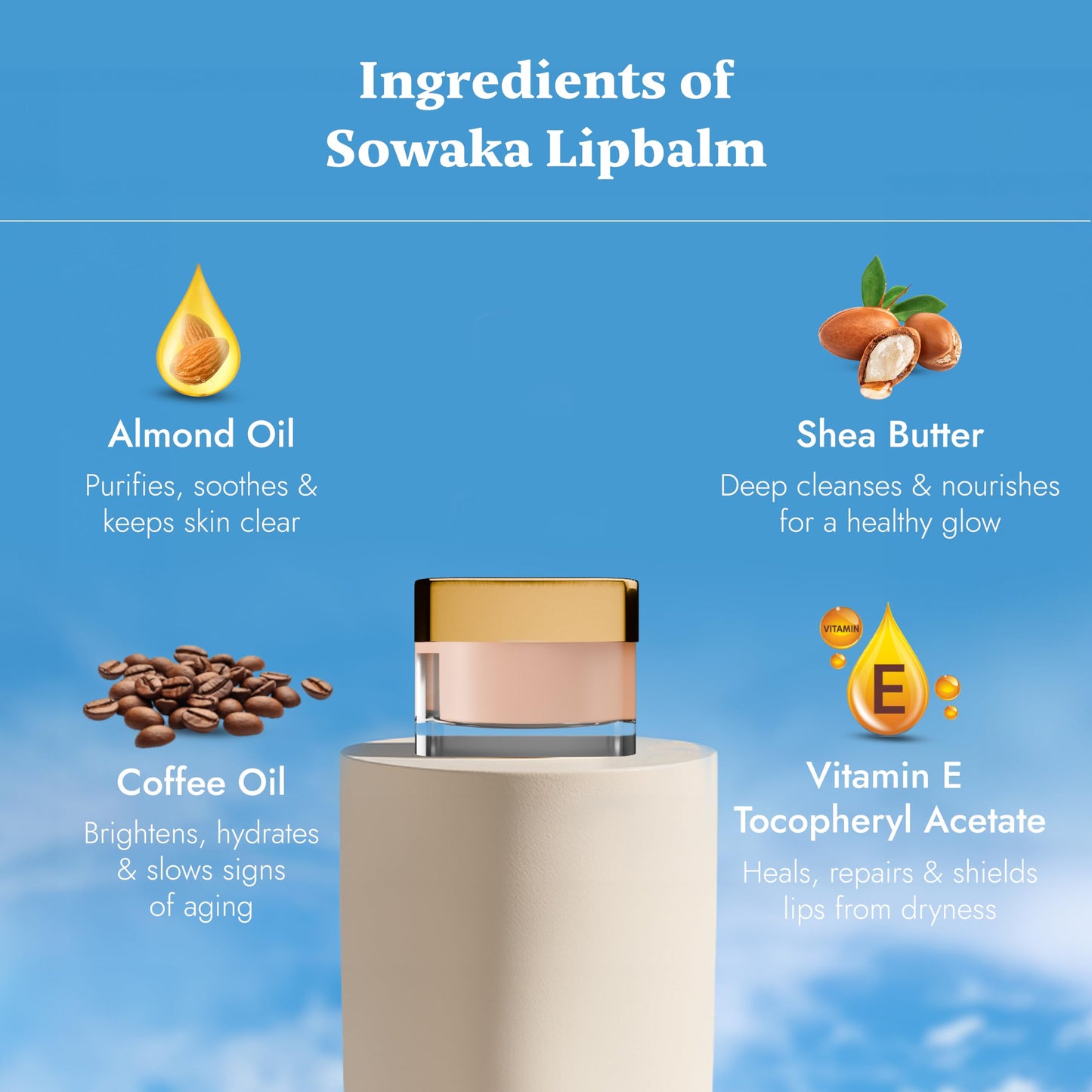 SOWAKA LILY LIP BALM - 12g